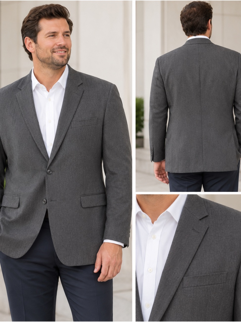 croft & barrow Charcoal Gray Men's Sport Coat